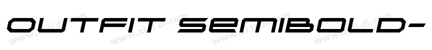 0utfit SemiBold字体转换